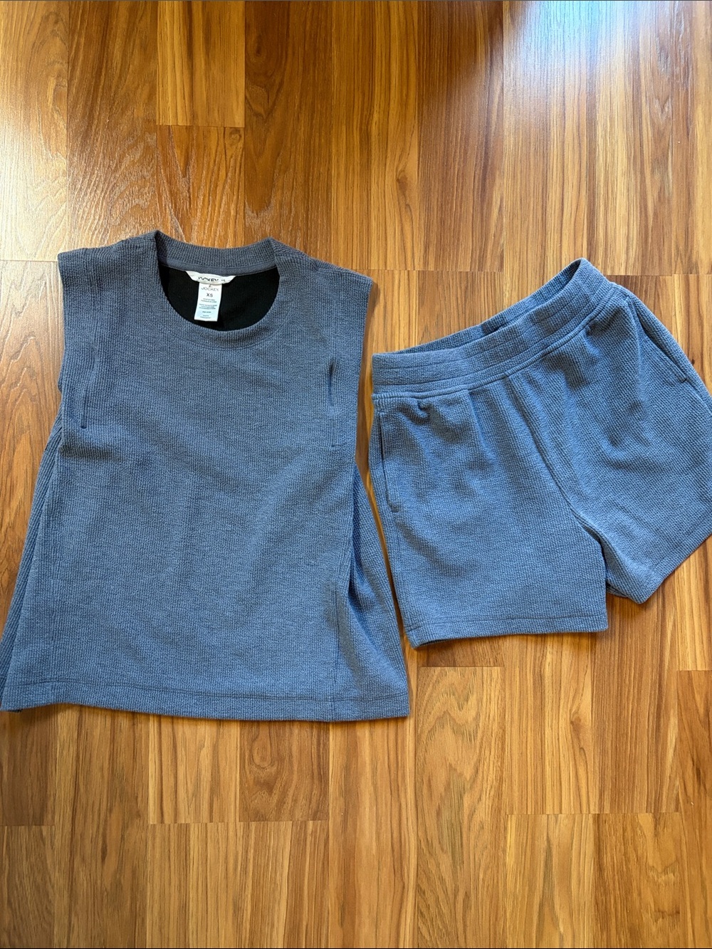 Jockey Sleeveless Knit Lounge Tank & Shorts Set - Slate Blue